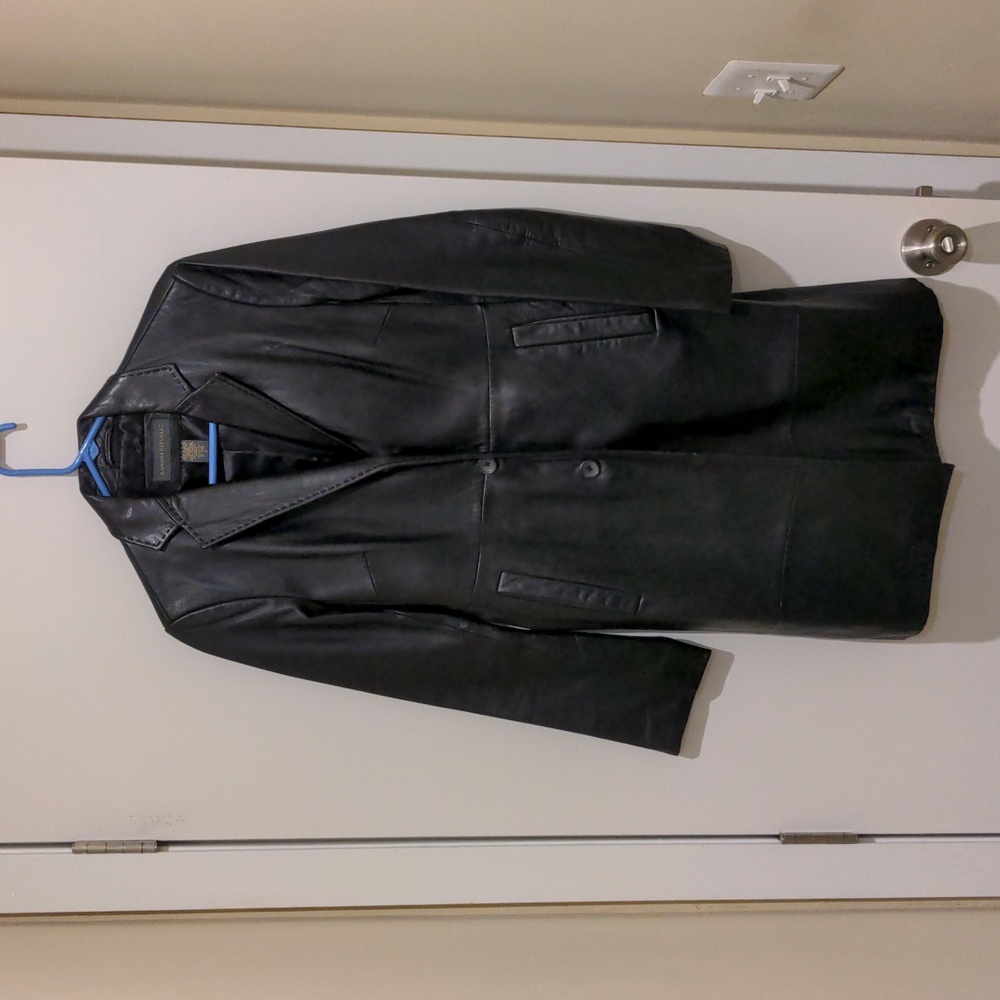 Vintage Banana Republic Leather Coat